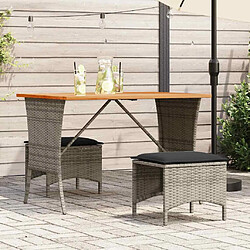 Ensemble table & chaises Vidaxl
