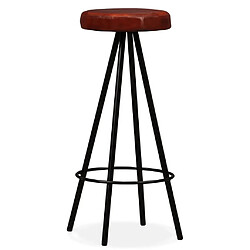 Zmh Tabourets de bar lot de 4 - Marron