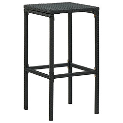 Avis Zmh Tabourets de bar avec coussins lot de 4 - Noir
