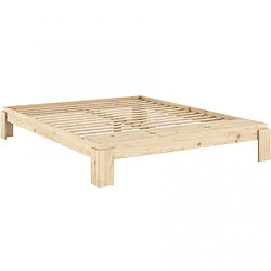 Inside 75 Sommier cadre à lattes - Naturel