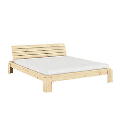 Inside 75 Lit sommier tapissier 2 places - Naturel