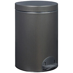 Poubelle à pedale 14l noir basalte - 90267 - Elora - ROSSIGNOL