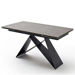 Inside 75 Table repas extensible Konan - Gris Table de repas - extensible - coloris gris
