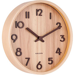 Karlsson Horloge Bois Pure 22 cm