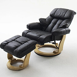 Inside 75 Fauteuil Clairac cuir - Noir