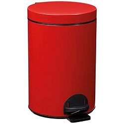 Poubelle à pedale 14l rouge carmin - 90201 - ROSSIGNOL