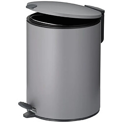 Poubelle à pédale 5l gris - 23700 - KELA LINE