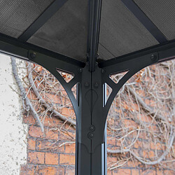 Acheter Gazébo tonnelle 12.7m² gris anthracite - 702564 - Martinique 4300 - PALRAM