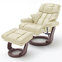 Inside 75 fauteuil de relaxation pivotant - Crème