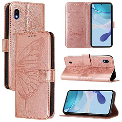 Étui Samsung Galaxy M10 - Cuir PU - Or rose