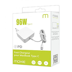 Avis Moxie Chargeur Secteur MACBOOK PRO TYPE C 96W Blanc p. Apple MacBook Air Chargeur pour Apple MACBOOK Pro Retina TYPE C