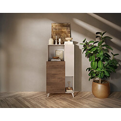 Bestmobilier Buffet haut Estelle - Marron