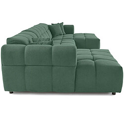 Lisa design canapé panoramique Ray - Vert pas cher