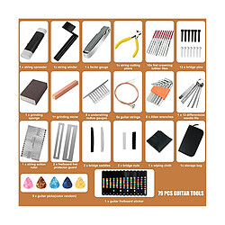 Kit outils réparation guitare - Complet