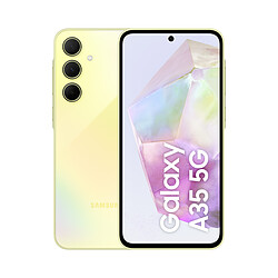 Samsung Galaxy A35 5G Lime (8 Go / 256 Go) Smartphone 5G-LTE Dual SIM IP67 - Exynos 1380 8-Core 2.4 GHz - RAM 8 Go - Ecran tactile Super AMOLED 120 Hz 6.6" 1080 x 2340 - 256 Go - NFC/Bluetooth 5.3 - 5000 mAh - Android 14