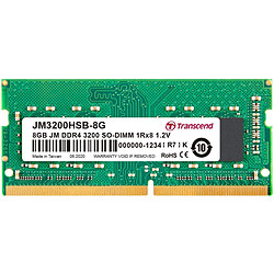 Transcend JetRam - 1x8 Go DDR4 3200 MHz - CL 22