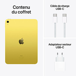 Apple iPad 10 (2022) WiFi - 64 Go - Jaune pas cher