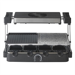 Trebs Appareil multi grill de table avec hotte 5 en 1 (grillade, plancha, pierrade, raclette et cuisson Teppanyaki)