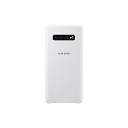 Samsung Coque Silicone Galaxy S10 Plus - Blanc