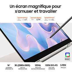 Samsung Galaxy Book3 Pro 360 - NP960QFG-KA2FR - Graphite pas cher