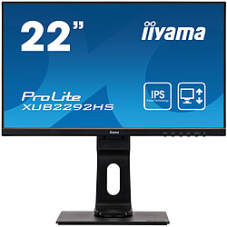 Avis IIYAMA 21,5' ULTRA MINCE, dalle IPS, 1920x1080, 250cd/m2, haut-parleurs, DisplayPort, HDMI, VGA, 4ms, pied réglable en hauteur