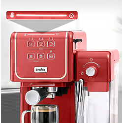 Avis BREVILLE PRIMA LATTE III VCF147X - Rouge