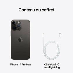 Apple iPhone 14 Pro Max - 5G - 256 Go - Space Black pas cher