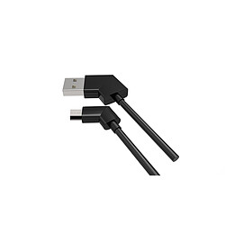 WE Câble USB vers Micro USB 2.0 1m Compatible avec iPhone Se 2020 11 Pro Max XR X XS Max 8 Plus 7 Plus 6S Plus 6 5S 5 iPad - Fonction coudé - Noir