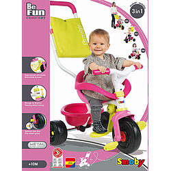 Avis Smoby Tricycle Be Fun Confort - Rose - 740406.