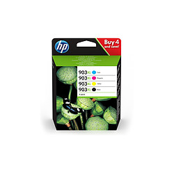 HP 903XL pack de 4 cartouches d'encre noir/cyan/magenta/jaune grande capacité authentiques