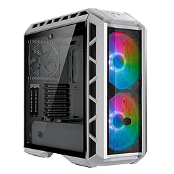 Cooler Master Ltd MasterCase H500P - E-ATX - RGB - Mesh & White Edition - Avec fenêtre Boitier PC E-ATX - RGB - Avec fenêtre - Ventilateurs inclus - Sans alimentation