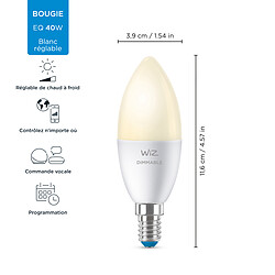 Avis WiZ Ampoule connectée E14 - Blanc chaud variable