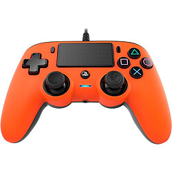 Nacon Manette filaire Officielle PS4 Compact ORANGE