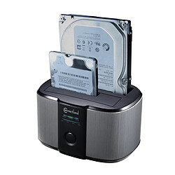 Connectland Station d'accueil USB v3.0 pour 2 disques durs SATA 3.5''/2.5''