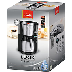 Avis Melitta CAFETIÈRE LOOK IV THERM TIMER NOIR-ACIER BROSSE