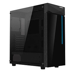 Gigabyte C200 Glass - Avec fenêtre Boîtier Moyen Tour avec fenêtre latérale et rétroéclairage RGB en façade