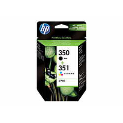 HP 350 / 351 - Pack de 2 cartouches  - Noir, Cyan, Magenta, Jaune HP Combo Pack 350/351 SD412EE