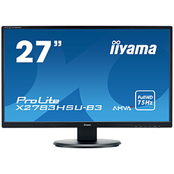 iiyama 27'' LED X2783HSU-B3 Ecran PC Multimédia - 1920x1080 - Dalle VA - 4 ms - 75 Hz - HDMI/VGA/DisplayPort