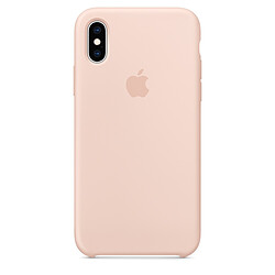 Apple Coque en silicone pour iPhone XS - Rose des sables