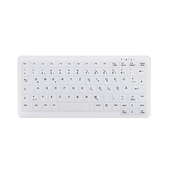 Avis Cherry AK-C4110F-FU1-W/FR Clavier sans fil compact sans pavé numérique lavable USB blanc