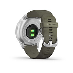 Acheter Montre connectée Garmin Vivomove Style 010-02240-01 Silver/Moss - Bracelet Silicone Vert