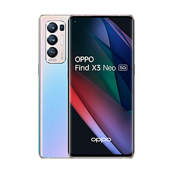 OPPO Find X3 Neo 5G - 256 Go - Silver Smartphone 6,55" AMOLED FHD+ 90Hz - Snapdragon 865 5G - RAM 12Go - 4500 mAh - Charge rapide 65W - Caméra 50MP - ColorOS 11.1 basé sur Android 11