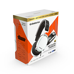 SteelSeries Arctis Pro + GameDAC Blanc - Filaire pas cher