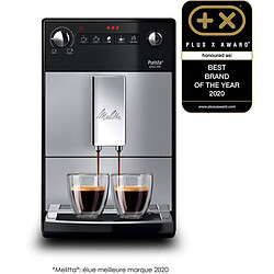 MELITTA F230-101 - Machine a café Purista - Expresso Automatique avec broyeur a grains - 1450W - Réservoir d'eau 1,2L - Argent