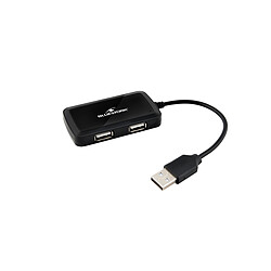 Bluestork Hub USB 2.0 4 ports en aluminium ultra fin Hub USB 2.0 4 ports en aluminium ultra fin