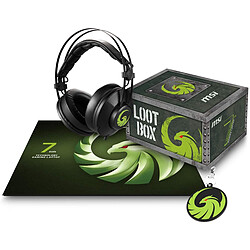 Accessoire MSI LOOTBOX Pack GT Casque Gamer MSI + Tapis de souris + Porte clé