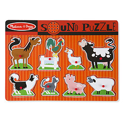 Melissa & Doug Puzzle Sonore - Animaux De Ferme -10726