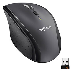 Logitech Souris Marathon Mouse M705 Résolution optique 1000 dpi Souris - Connexion sans fil via récepteur USB -  sans rétro-éclairage - Capteur laser - 1000 DPI - 07 boutons - Droitier - Noir