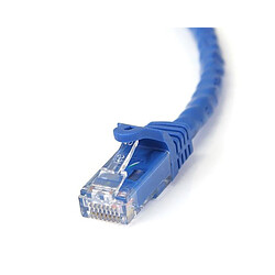 StarTech.com Câble réseau Cat6 Gigabit UTP sans crochet de 3m - Cordon Ethernet RJ45 anti-accroc - M/M - Bleu