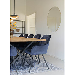 House Nordic Miroir JERSEY Aspect Laiton Ovale